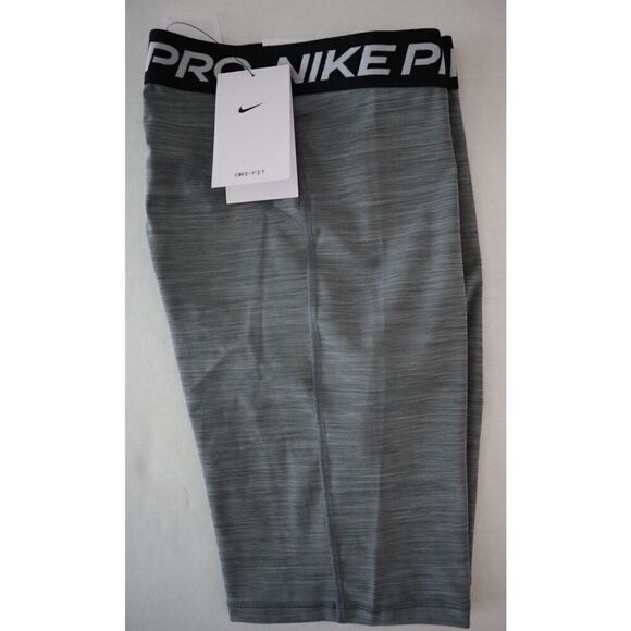 Nike Pro DA0481-084 Women's Sz S Gray Heather High Rise 7" Compression Shorts - Picture 9 of 11